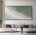 Ola de playa arena abstracta 18 arte de la pared textura minimalista